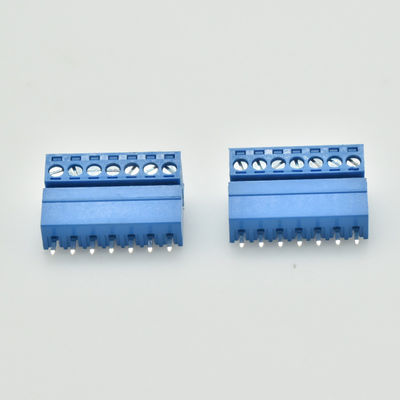 Schraubklemme-Klemmenblock-Stecker + Pin Header Blue Color 3.81mm oder 3.50mm Neigung PWBs steckbarer