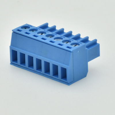 Schraubklemme-Klemmenblock-Stecker + Pin Header Blue Color 3.81mm oder 3.50mm Neigung PWBs steckbarer