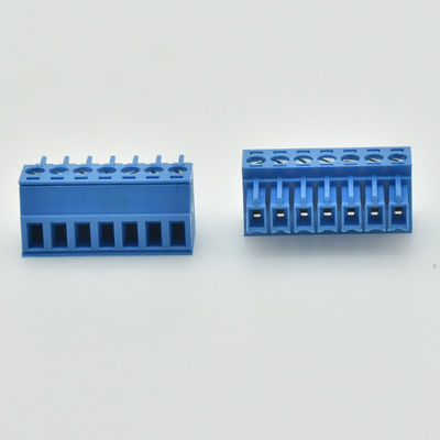 Schraubklemme-Klemmenblock-Stecker + Pin Header Blue Color 3.81mm oder 3.50mm Neigung PWBs steckbarer