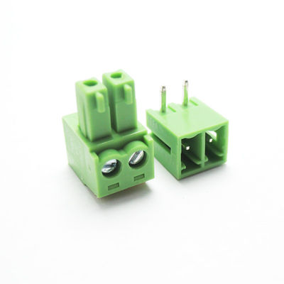 3.81mm Neigung PWB-verstopfen Einsteckschraubklemme-Klemmenblöcke + rechtwinkliges Pin Header