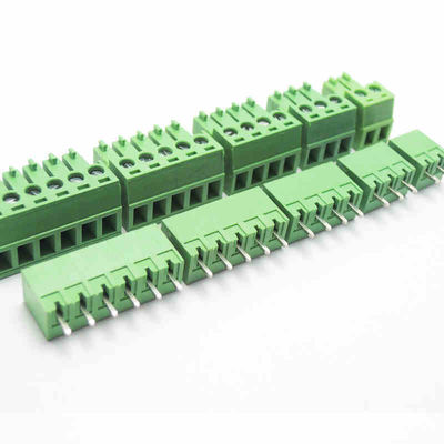 3.81mm Neigung PWB-verstopfen Einsteckschraubklemme-Klemmenblöcke + gerades Pin Header