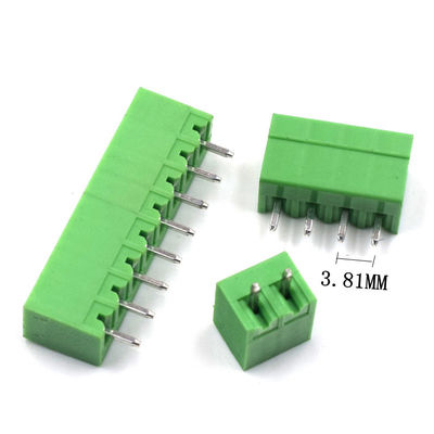 3.81mm Neigung PWB-verstopfen Einsteckschraubklemme-Klemmenblöcke + gerades Pin Header