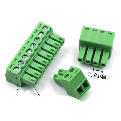 3.81mm Neigung PWB-verstopfen Einsteckschraubklemme-Klemmenblöcke + gerades Pin Header