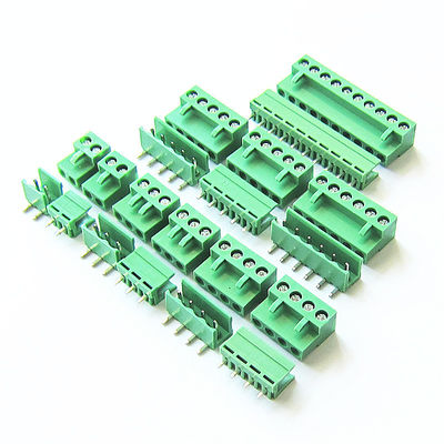 Schraubklemme-Klemmenblock-Stecker 3.96mm Neigung PWBs steckbarer + Pin Header Socket Green HT3.96