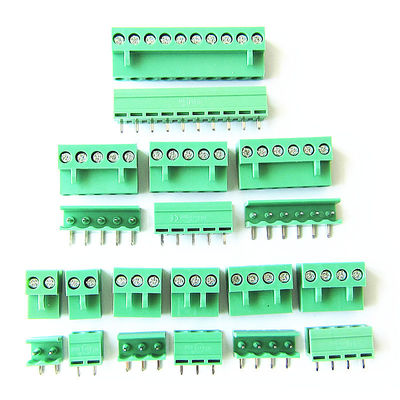 Schraubklemme-Klemmenblock-Stecker 3.96mm Neigung PWBs steckbarer + Pin Header Socket Green HT3.96