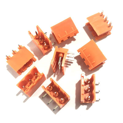 Orange 5.08mm Abstandschraubklemme-Klemmenblock-Stecker + Pin Header Socket pWBs steckbarer