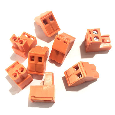 Orange 5.08mm Abstandschraubklemme-Klemmenblock-Stecker + Pin Header Socket pWBs steckbarer