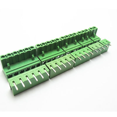 5.08mm Pitch PCB Plug-in Screw Terminal Blöcke Plug + Rechteck Pin Header mit gedruckten Marker Service