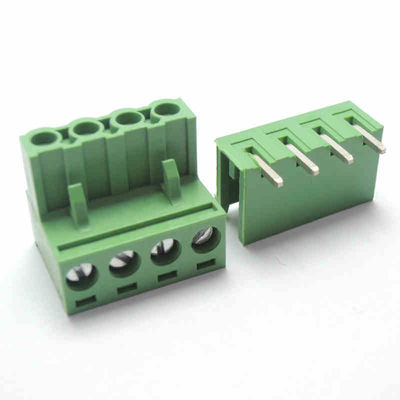 5.08mm Pitch PCB Plug-in Screw Terminal Blöcke Plug + Rechteck Pin Header mit gedruckten Marker Service