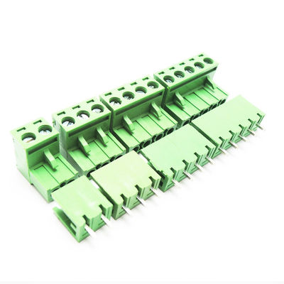 5.08mm Neigung PWB-verstopfen Einsteckschraubklemme-Klemmenblöcke + gerades Pin Header