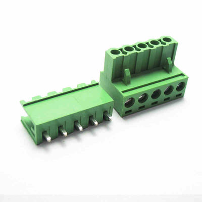 5.08mm Neigung PWB-verstopfen Einsteckschraubklemme-Klemmenblöcke + gerades Pin Header