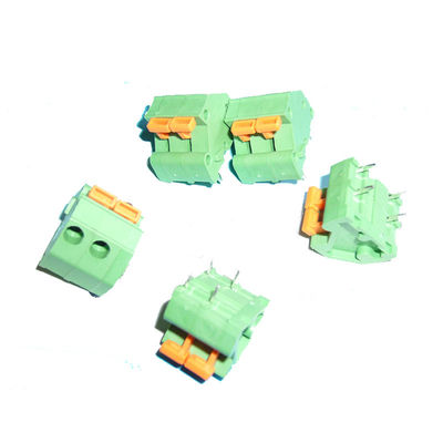 5.08mm 0,2&quot; Neigung Screwless-Frühlings-Klammer PWB-Verteiler Jointable-Grün