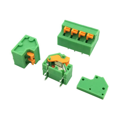 5.08mm 0,2&quot; Neigung Screwless-Frühlings-Klammer PWB-Verteiler Jointable-Grün