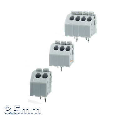 3.50mm Neigung Screwless-Frühlings-Klammern-Verteiler Jointable