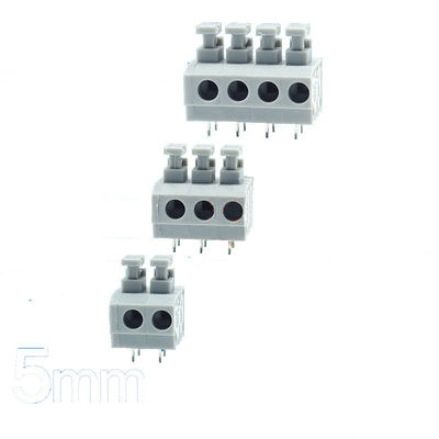 5.0mm Neigung Screwless-Frühlings-Klammern-Verteiler Jointable