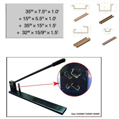 4-in-1 35mm 15mm LÄRM Befestigungsschiene-Schneider-Durchschlags-Schneidwerkzeug-Handbuch