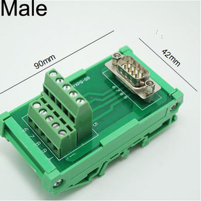 Pin Single End Male Female-Verbindungsstück-Verteiler-Ausbruch-Brett DB9 D Subventions-9