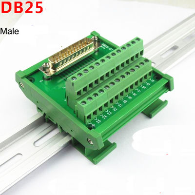 DB25 einzelne Pin Terminal Block Breakout Board-Hutschiene der Endverbinder-D der Subventions-25