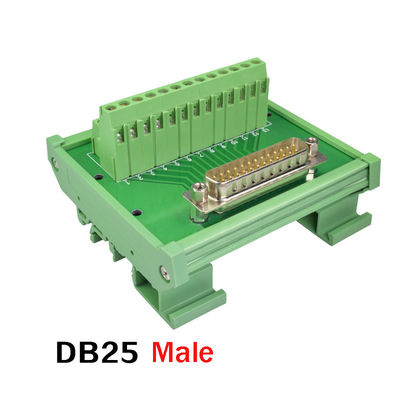 DB25 einzelne Pin Terminal Block Breakout Board-Hutschiene der Endverbinder-D der Subventions-25