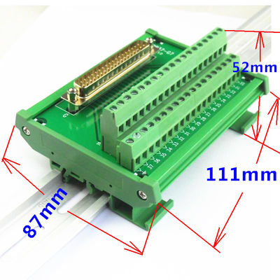 Pin Sing End Connectors Terminal-Block-Ausbruch-Brett DB37 D Subventions-37