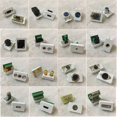 MULTIMEDIA-Kombinations-Knall VGAs RJ45 Audioherauf Messingboden-Sockel-den Grundausgang-Kasten wasserdicht