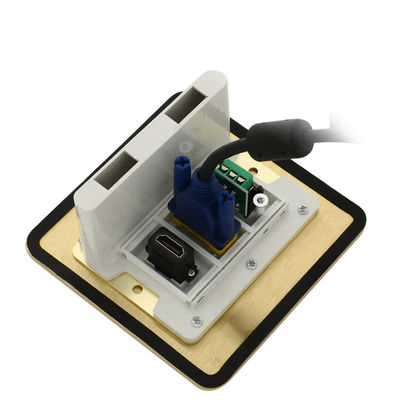 Offene Art Boden-Sockel-Multimedia Modulars-Kombinations-Messinglegierungs-Grundausgang-Kasten wasserdicht