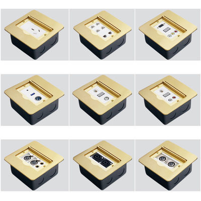 Offene Art Boden-Sockel-Multimedia Modulars-Kombinations-Messinglegierungs-Grundausgang-Kasten wasserdicht