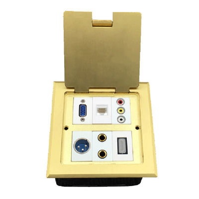 Audio-HDMI rieb Multimedia-Kombinations-Messingboden VGAs Sockel-Ausgang-Kasten wasserdicht