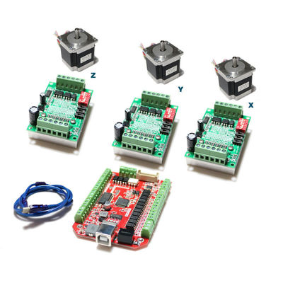 TB6560 3A Schrittmotor MACH3 USB des CNC-Router-Prüfer-57mm CNC-Programm-Fahrer Kit