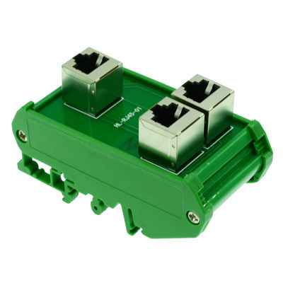 Buchsen-Erweiterungs-Kabelverbinder-Teiler Buss-Brett-Lärm-Schiene RJ45 8P8C