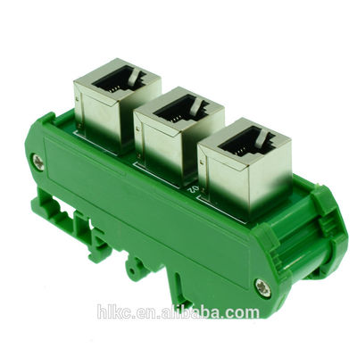 Buchsen-Erweiterungs-Kabelverbinder-Teiler Buss-Brett-Lärm-Schiene RJ45 8P8C