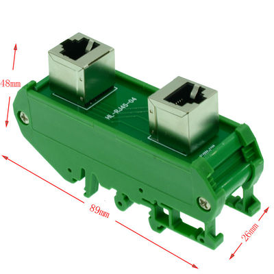 Buchsen-Erweiterungs-Kabelverbinder-Teiler Buss-Brett-Lärm-Schiene RJ45 8P8C