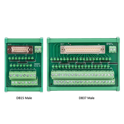 Verbindungsstück-Verteiler-Ausbruch-Brett-Hutschiene Pin Single Ends DB15 d-Subventions-15 führte Indikator