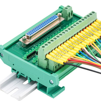 Verbindungsstück-Verteiler-Ausbruch-Brett-Hutschiene Pin Single Ends DB15 d-Subventions-15 führte Indikator