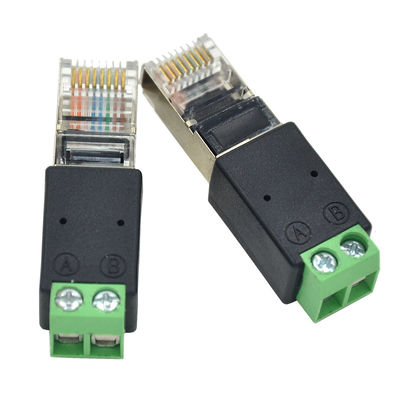 Mann 8P8C des Netz-RJ45 Klemmenblock-dem Adapter zur Schraubklemme-RS485
