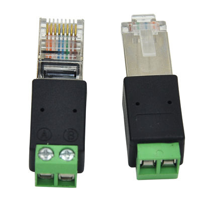 Mann 8P8C des Netz-RJ45 Klemmenblock-dem Adapter zur Schraubklemme-RS485