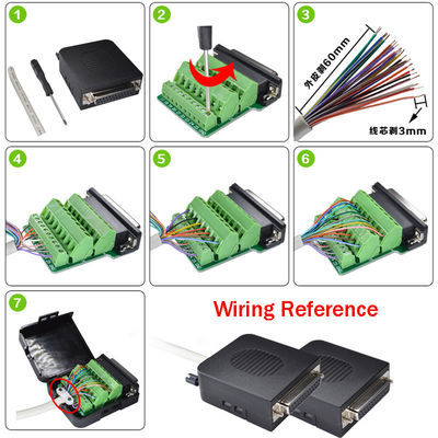 Subvention 25 Pin Terminal Blocks Connectors Adapter DB25 D