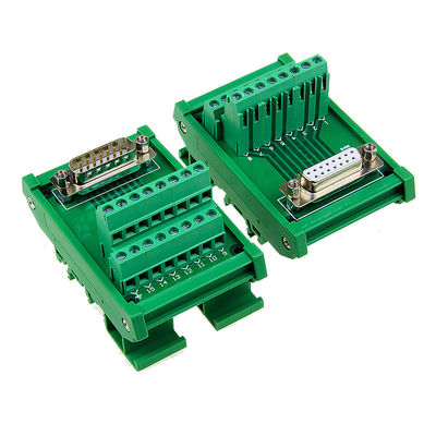 DB15 einzelne Pin Terminal Block Breakout Board-Hutschiene der Endverbinder-D der Subventions-15