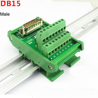 DB15 einzelne Pin Terminal Block Breakout Board-Hutschiene der Endverbinder-D der Subventions-15