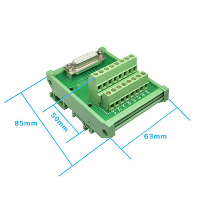 DB15 einzelne Pin Terminal Block Breakout Board-Hutschiene der Endverbinder-D der Subventions-15