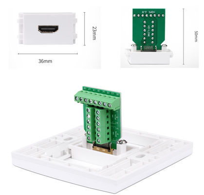 HDMI zum Verteiler-Frontplatten-Wand-Ausgang-Sockel täfelt Platten-Schnellkupplung