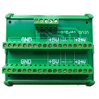 Stromversorgungs-Quelle DCs 24V 8V 12V 5V, die Verteilungs-Teiler-Verteiler-Ausbruch-Brett verdrahtet