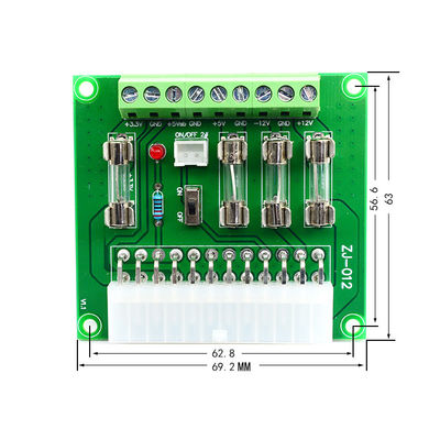 Computer ATX DC-Stromversorgungs-Verteilungs-Verteiler-Ausbruch-Brett +3.3V +5V -12V +12V +5V