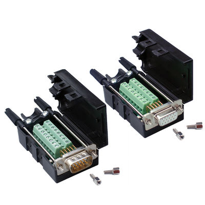 Subvention 15 DB15 D Pin VGA (3+9) drei Reihen-männlich-weibliche Verbindungsstücke zum Verteiler-Adapter