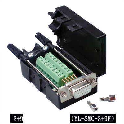 Subvention 15 DB15 D Pin VGA (3+9) drei Reihen-männlich-weibliche Verbindungsstücke zum Verteiler-Adapter