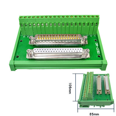 Pin Male Female Dual Connectors-Verteiler-Verdrahtungs-Ausbruch-Brett DB37 D Subventions-37