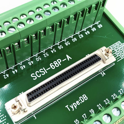 Hutschiene SCSIs 68 Pin Connector, die Art Verteiler-Adapter anbringt