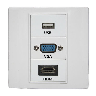 Multimedia-Frontplatten-Wand-Platten-Ausgang-Verteiler-Sockel-Platte VGAs HDMI USB