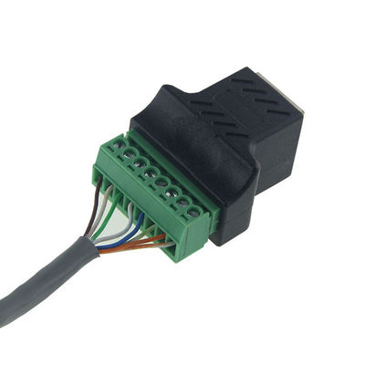 RJ45 Buchse 8P8C bis 8 Pin Screw Terminal Block Adapter für Lösung CCTV Vedio