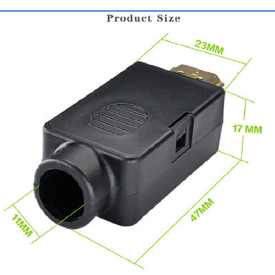 HDMI-Mann Jack zum Schraubklemme-Klemmenblock-Ausbruch-Brett-Adapter